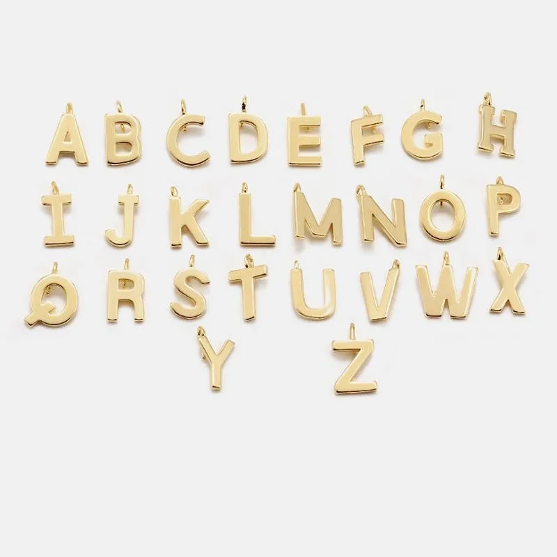 26文字イニシャルペンダントチャーム