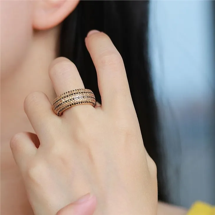 クラシック Cz マイクロ パヴェ リング