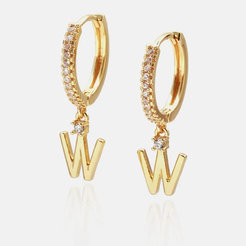 ダングルWイニシャルイヤリング