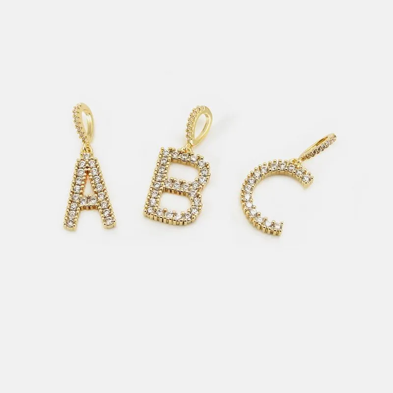 イニシャルペンダント ゴールドメッキ