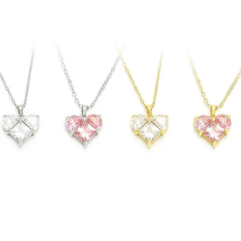 ロマンチックなハート ペンダント ゴールド メッキ