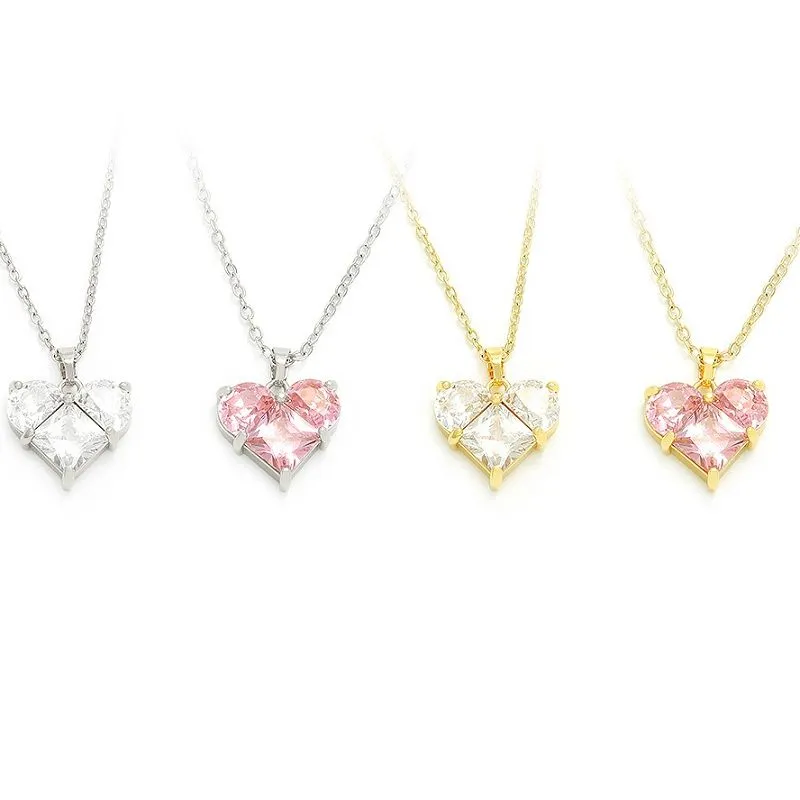 ロマンチック ハート ペンダント ゴールド メッキ