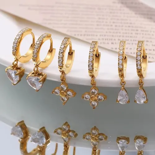 18K ゴールド メッキ イヤリング