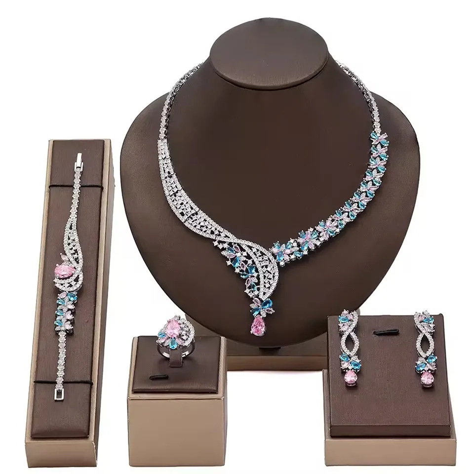 女性向けの新しいブライダル ジュエリー セット